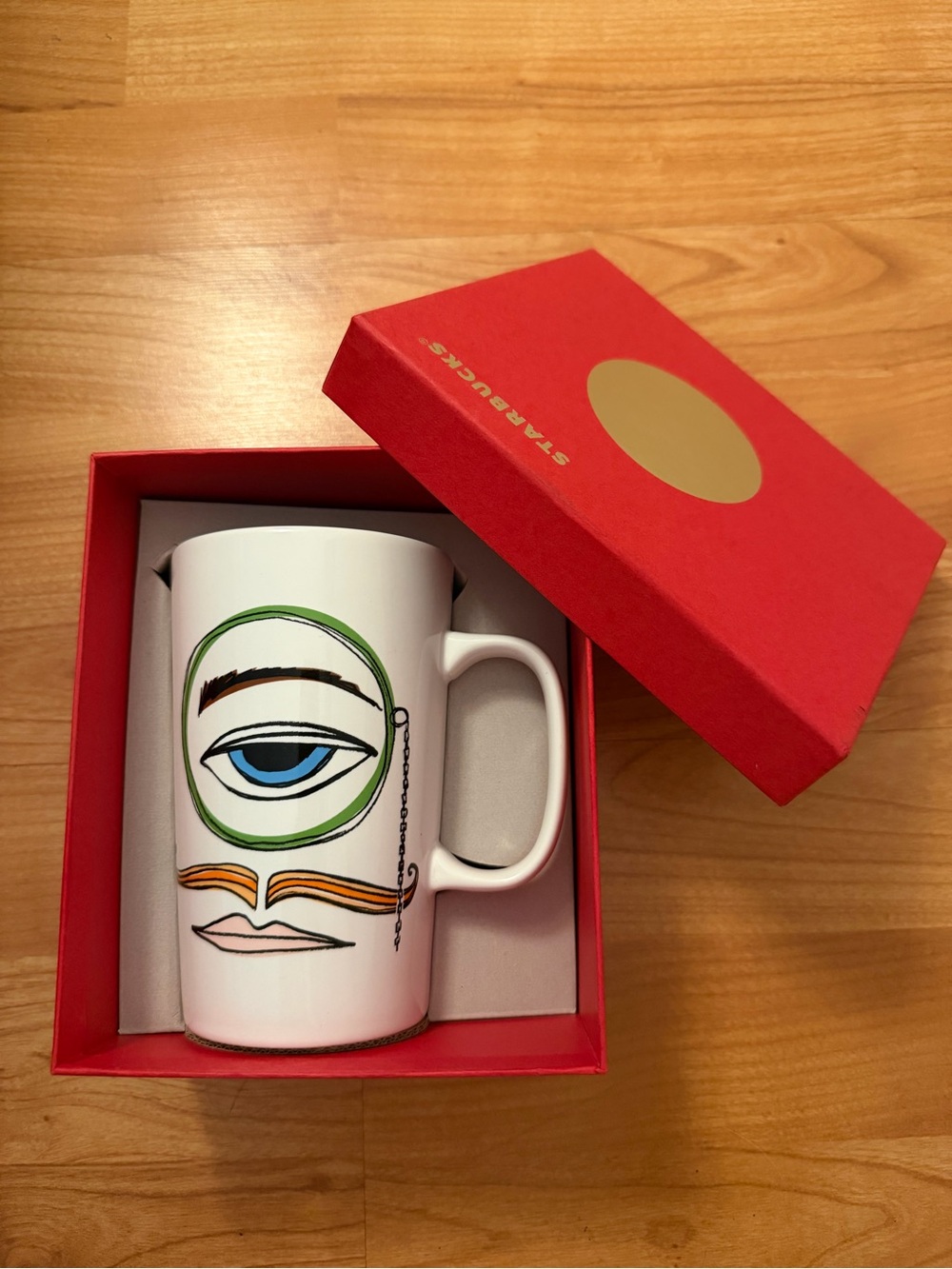Starbucks (PICASO) White Ceramic Mug SPECIAL EDITION